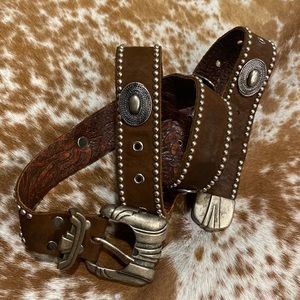 Sandcastle  studded Leather Belt